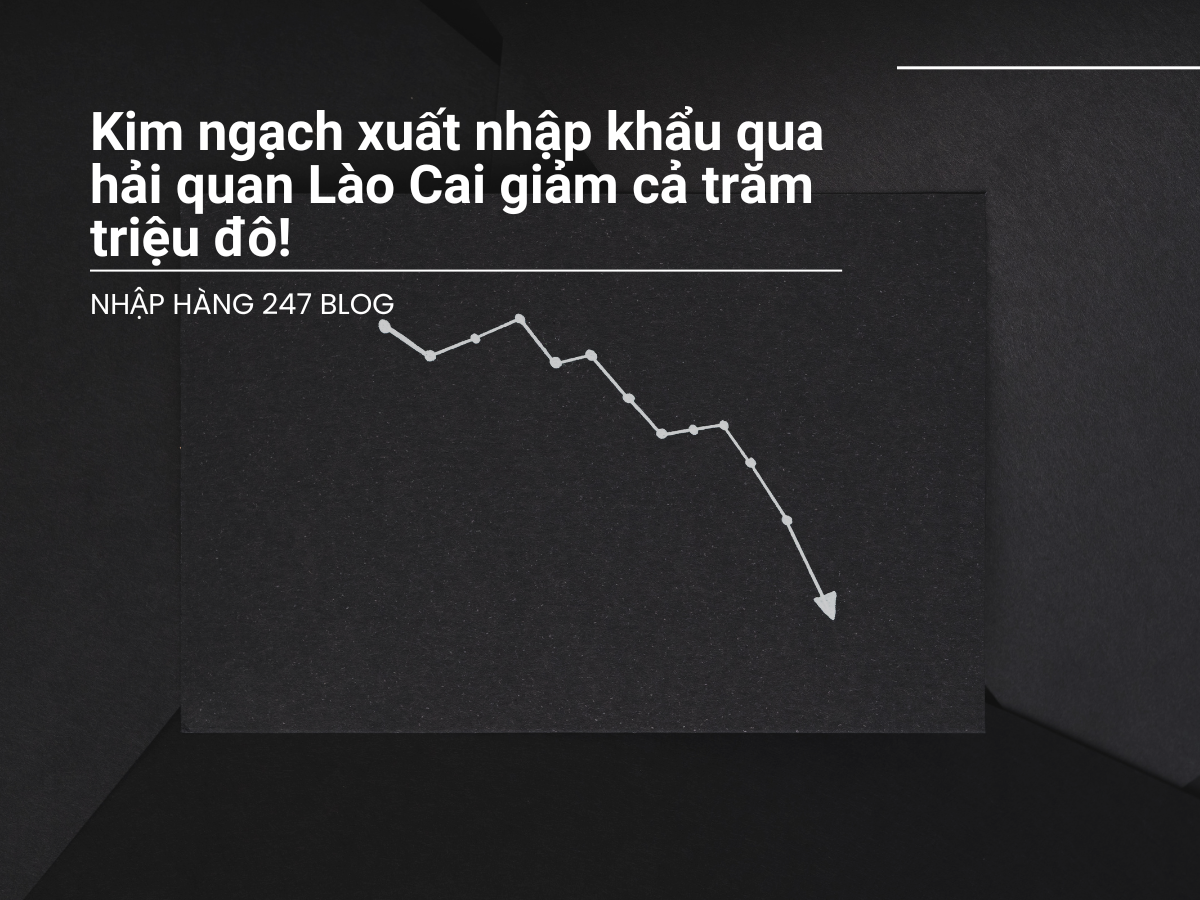 Kim ngạch xuất nhập khẩu qua hải quan Lào Cai giảm cả trăm triệu đô!
