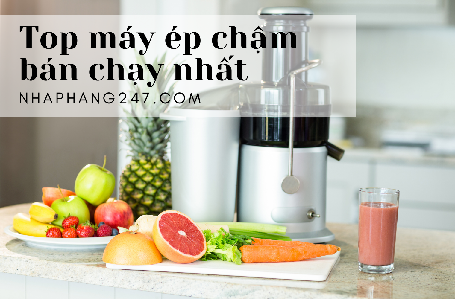 Top 3 loại máy ép chậm nội địa Trung đáng sở hữu