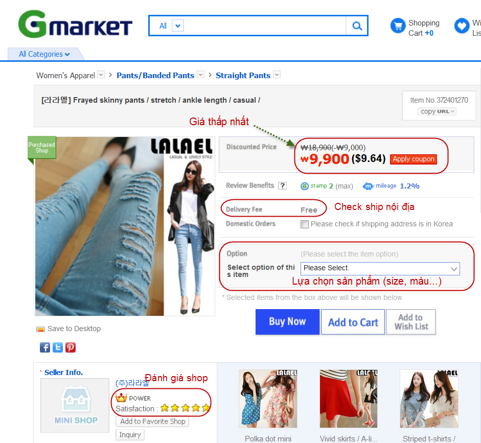 Hướng dẫn cách check giá sản phẩm từ Gmarket